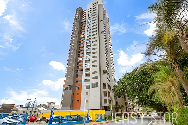 Studio com vista livre no Alto da Boa Vista