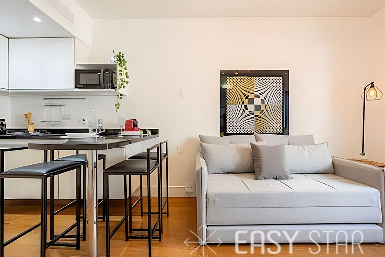 Easy Star - Lindo flat C/Vaga no Jardim Paulista - FK03I