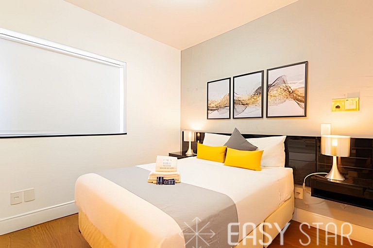 Easy Star - Lindo flat C/Vaga no Jardim Paulista - FK03I