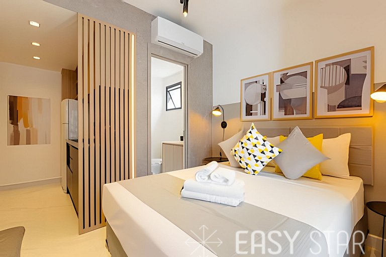 Easy Star - Studio iluminado no Novo Brooklin - FZ01I
