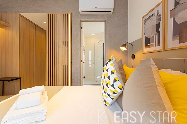 Easy Star - Studio iluminado no Novo Brooklin - FZ01I