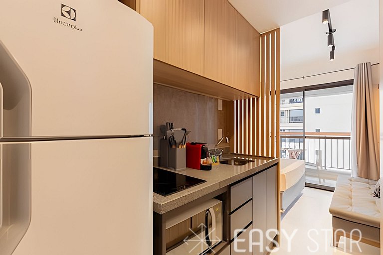 Easy Star - Studio iluminado no Novo Brooklin - FZ01I