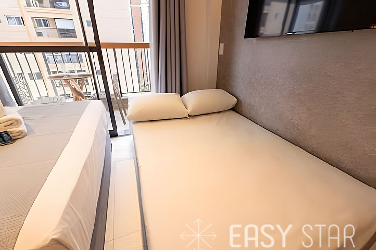 Easy Star - Studio iluminado no Novo Brooklin - FZ01I
