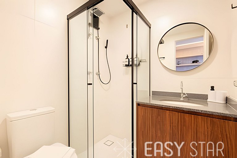 Easy Star - Fabuloso studio duplo no Alto da Boa Vista - GA0