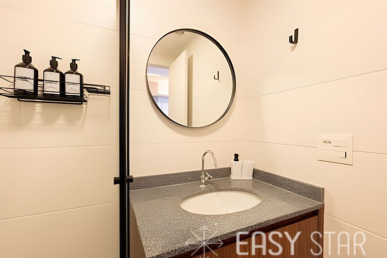 Easy Star - Fabuloso studio duplo no Alto da Boa Vista - GA0