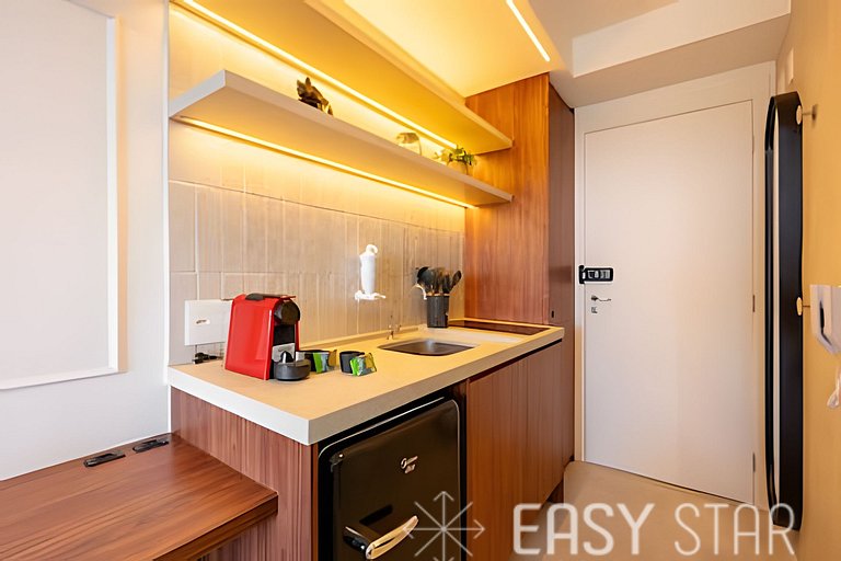 Easy Star - Fabuloso studio duplo no Alto da Boa Vista - GA0