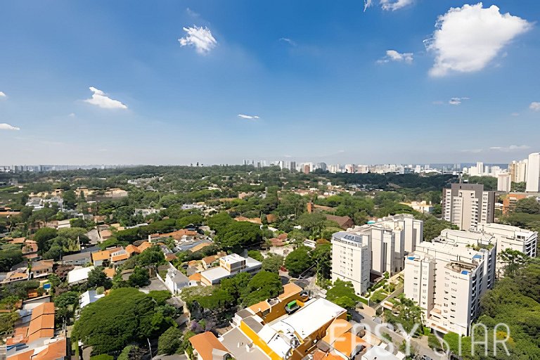 Easy Star - Fabuloso studio duplo no Alto da Boa Vista - GA0