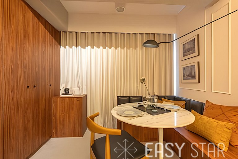 Easy Star - Fabuloso studio duplo no Alto da Boa Vista - GA0