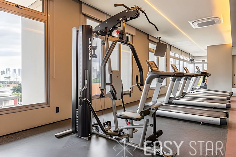 Easy Star - Fabuloso studio duplo no Alto da Boa Vista - GA0