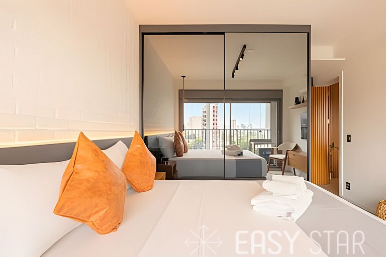 Easy Star - Fabuloso apartamento no coração de Moema - GU01I