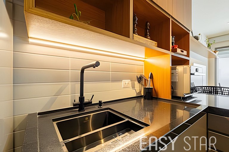 Easy Star - Fabuloso apartamento no coração de Moema - GU01I