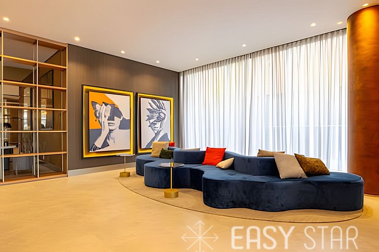 Easy Star - Fabuloso apartamento no coração de Moema - GU01I