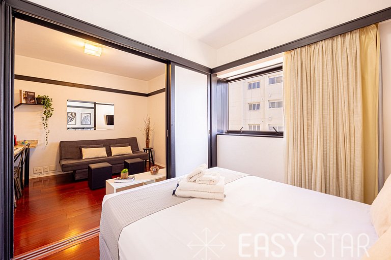 Easy Star - Flat pratico e aconchegante no Jardins prox Shop