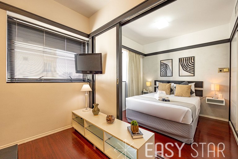 Easy Star - Flat pratico e aconchegante no Jardins prox Shop