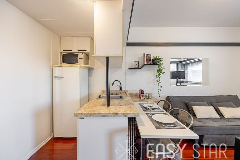 Easy Star - Flat pratico e aconchegante no Jardins prox Shop