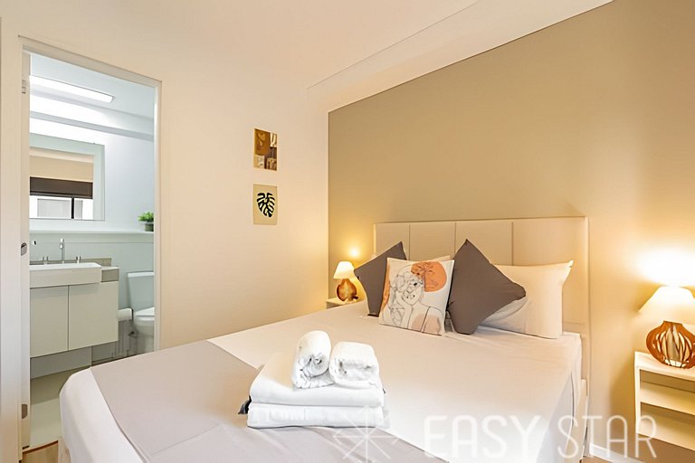 Easy Star - Belo apartamento de 2 quartos em Moema - GW03I