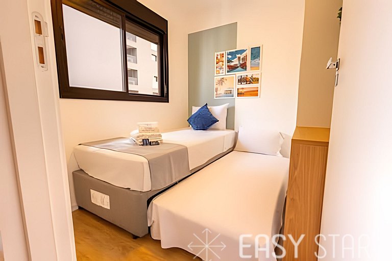 Easy Star - Belo apartamento de 2 quartos em Moema - GW03I