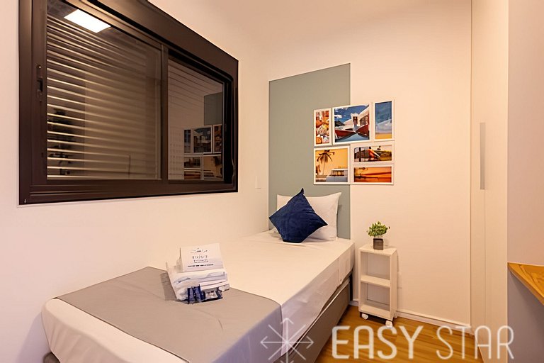 Easy Star - Belo apartamento de 2 quartos em Moema - GW03I