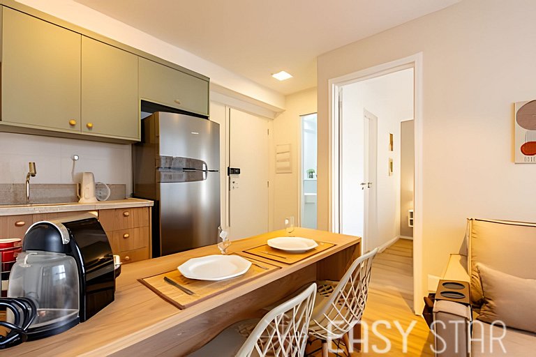 Easy Star - Belo apartamento de 2 quartos em Moema - GW03I
