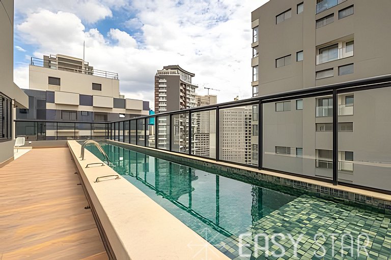 Easy Star - Belo apartamento de 2 quartos em Moema - GW03I