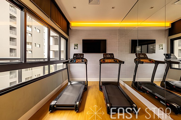 Easy Star - Belo apartamento de 2 quartos em Moema - GW03I
