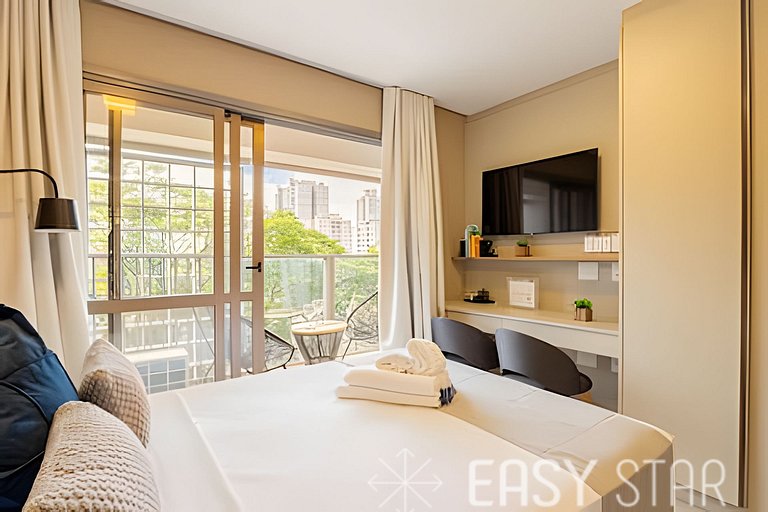 Easy Star - Belo studio bem decorado no Campo Belo - HB01I