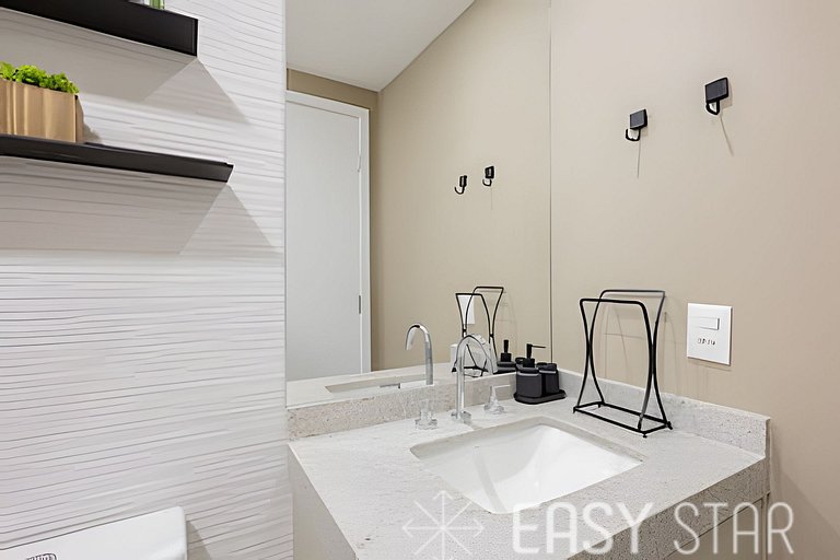 Easy Star - Belo studio bem decorado no Campo Belo - HB01I