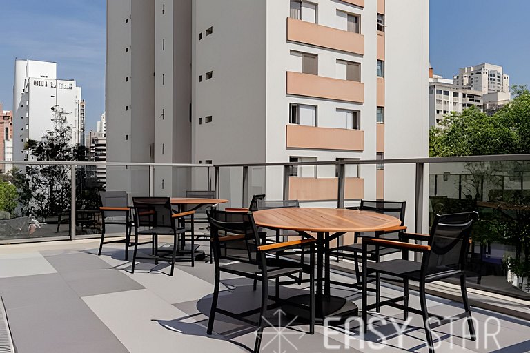 Easy Star - Belo studio bem decorado no Campo Belo - HB01I