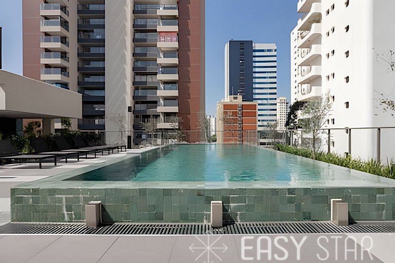 Easy Star - Belo studio bem decorado no Campo Belo - HB01I