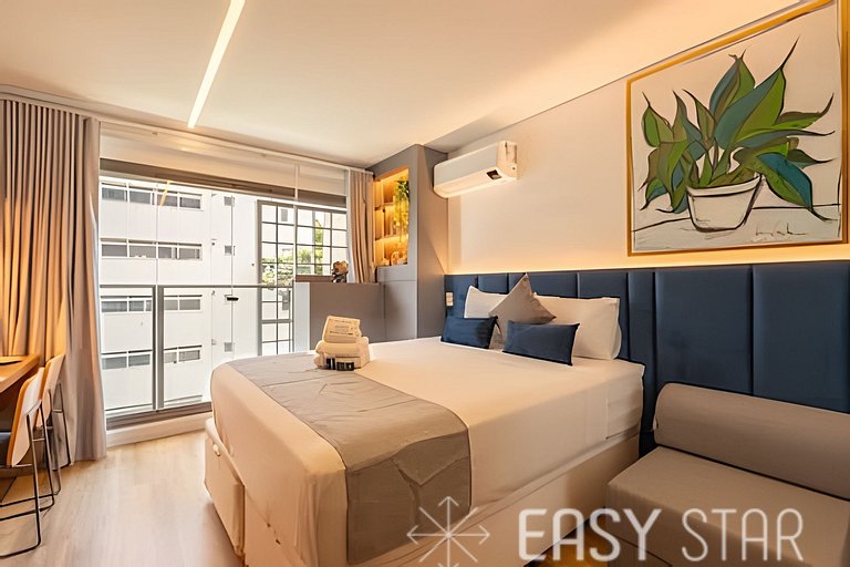 Easy Star - Stylish Studio in the Heart of Novo Brooklin - H