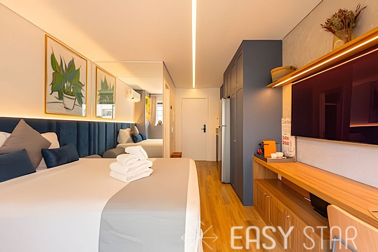Easy Star - Stylish Studio in the Heart of Novo Brooklin - H
