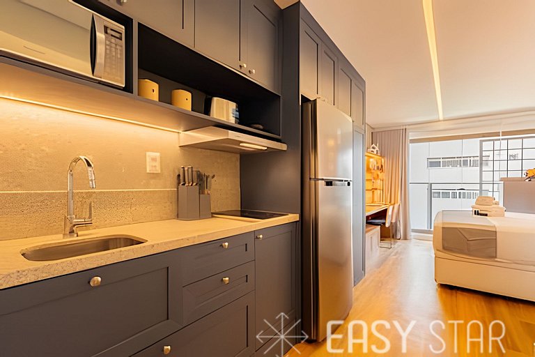 Easy Star - Stylish Studio in the Heart of Novo Brooklin - H