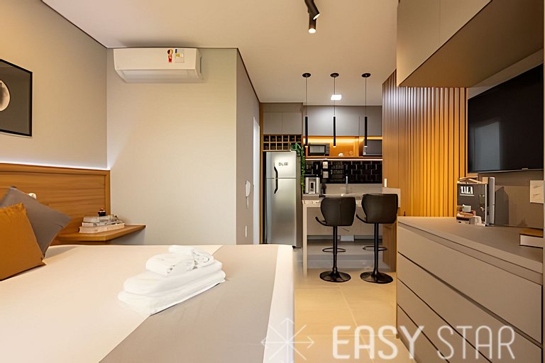 Easy Star - Beautiful Studio in the Heart of Novo Brooklin -