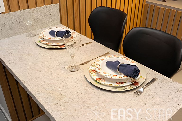 Easy Star - Lindo studio no coração do Novo Brooklin - HI02I