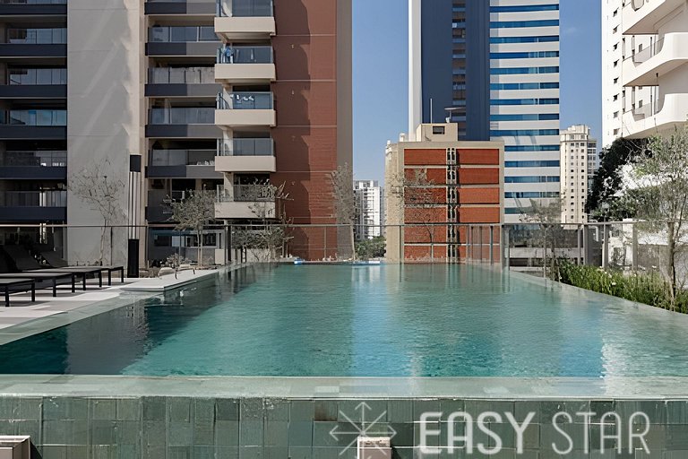 Easy Star - Lindo studio no coração do Novo Brooklin - HI02I