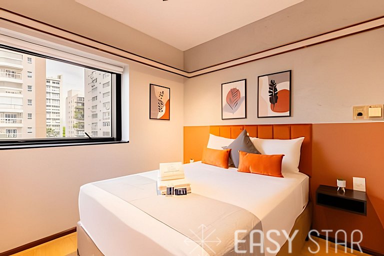 Easy Star - Flat clássico no coração do Jardim Paulista - HP