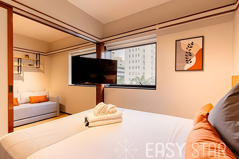 Easy Star - Flat clássico no coração do Jardim Paulista - HP