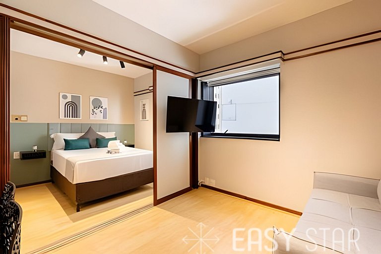 Easy Star - Belissímo flat C/Vaga no Jardim Paulista - HQ01I
