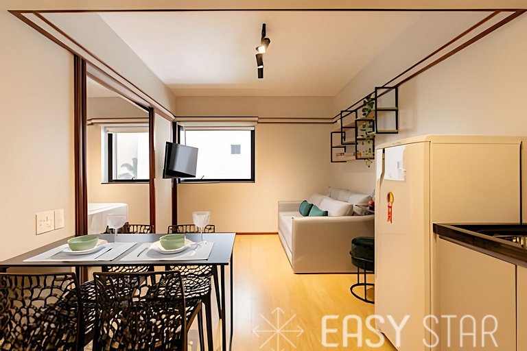 Easy Star - Belissímo flat C/Vaga no Jardim Paulista - HQ01I
