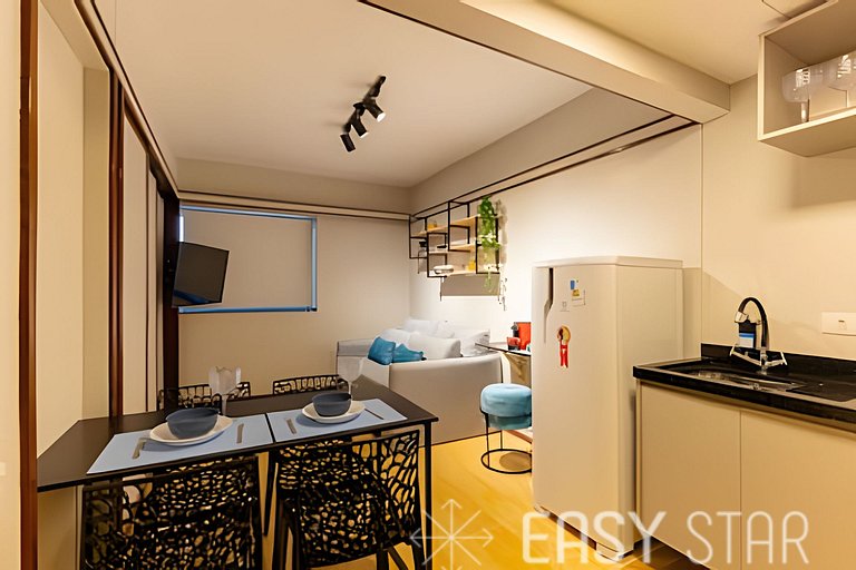 Easy Star - Aconchegante flat perto do Shopping Pamplona - H