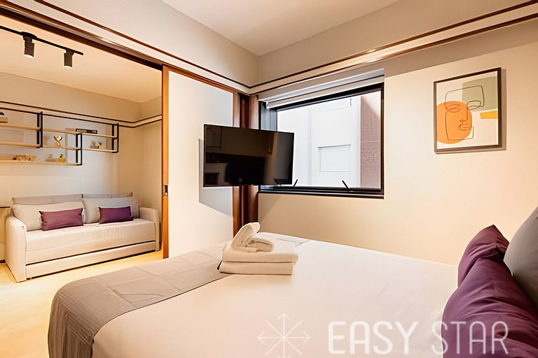 Easy Star - Charmoso flat no classico Jardim Paulista - HR01