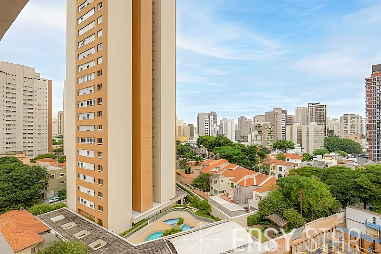 Studio com vista livre em Perdizes