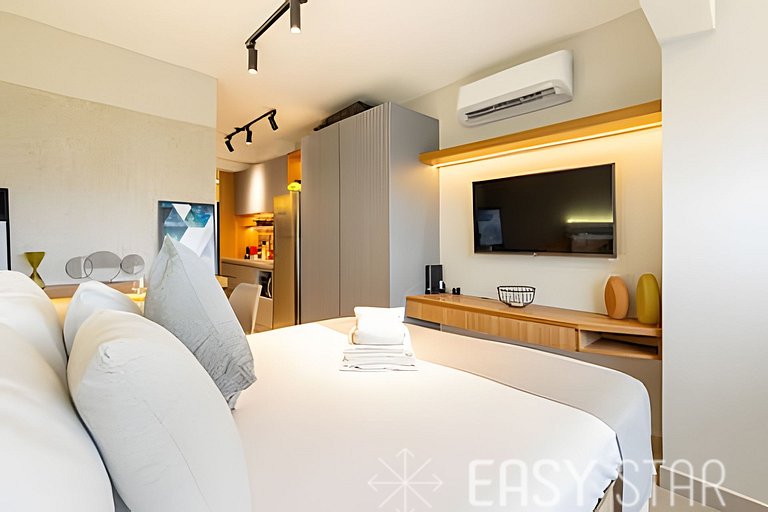Studio com vista livre em Perdizes