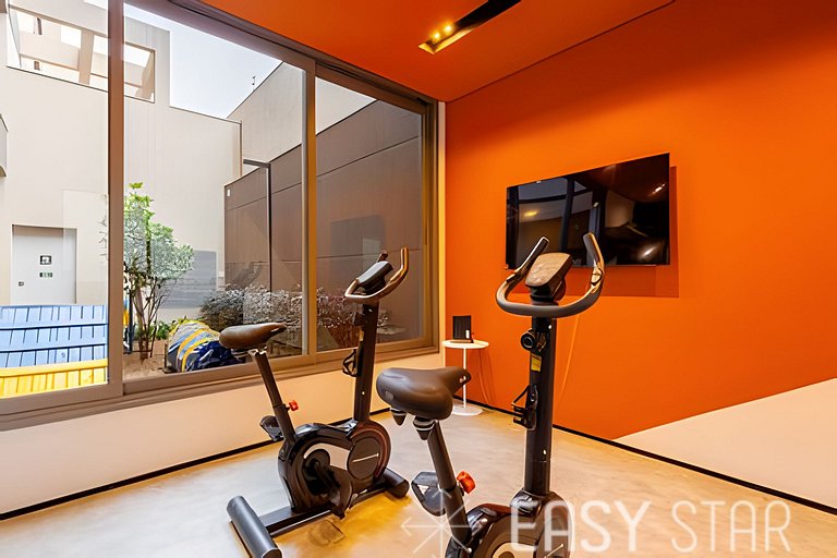 Studio com vista livre em Perdizes