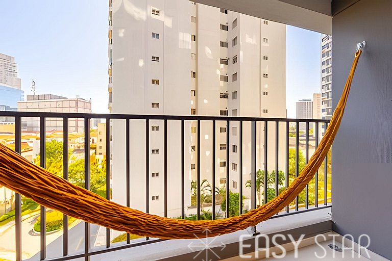 Easy Star - Belo apto com 1 quarto e varanda - II01I