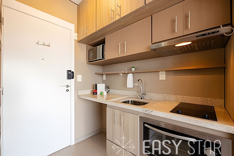 Easy Star - Lindo studio no 24° andar com vista livre - IL01