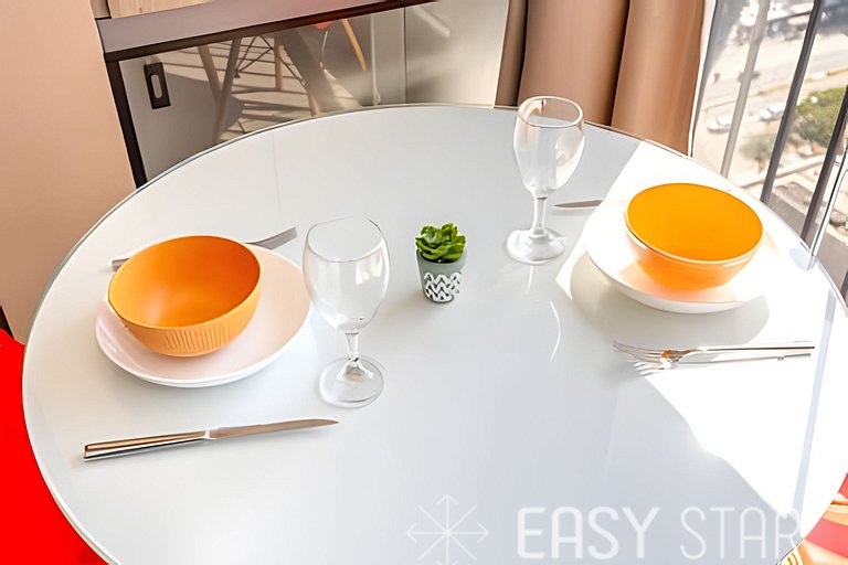 Easy Star - Lindo studio no 24° andar com vista livre - IL01