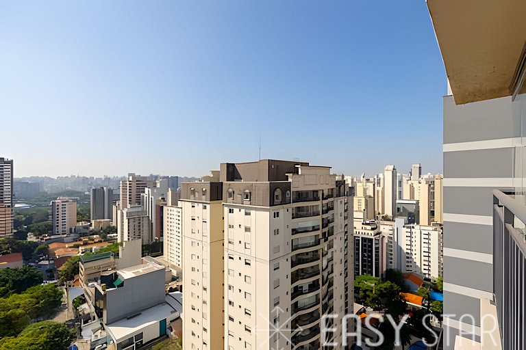 Easy Star - Lindo studio no 24° andar com vista livre - IL01