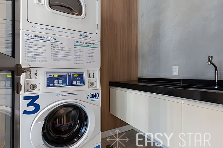 Easy Star - Lindo studio no 24° andar com vista livre - IL01