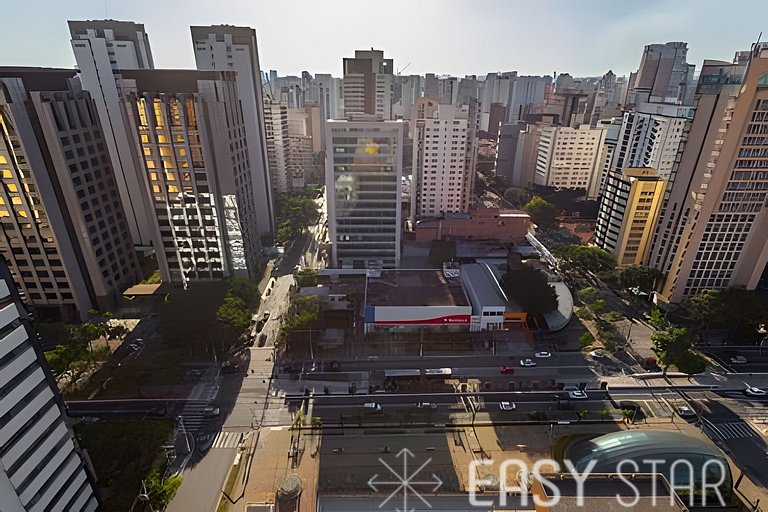 Easy Star - Lindo studio no 24° andar com vista livre - IL01